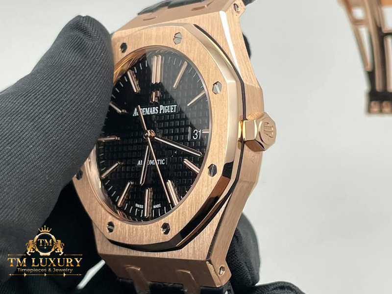 AUDEMARS ROYAL OAK VÀNG ĐÚC 18K CHẾ TÁC DÂY DA