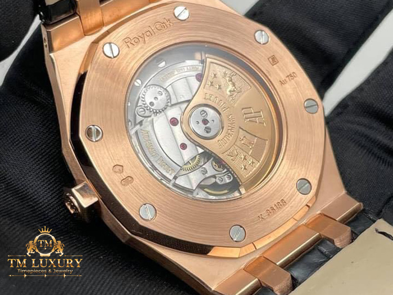 AUDEMARS ROYAL OAK VÀNG ĐÚC 18K CHẾ TÁC DÂY DA