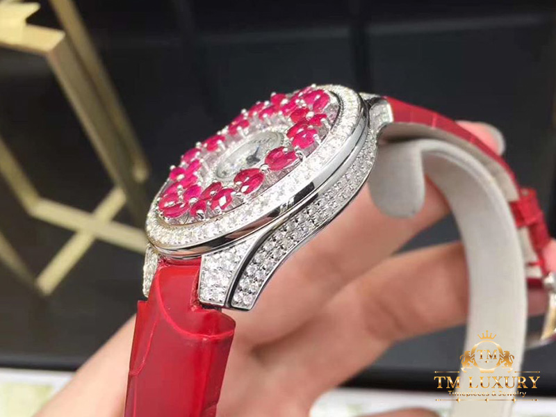 CHOPARD NỮ VÀNG KHỐI 18K CHẾ TÁC KIM CƯƠNG THIÊN NHIÊN