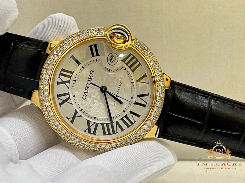 CARTIER NỮ VÀNG KHỐI 18K CHẾ TÁC KIM CƯƠNG THIÊN NHIÊN