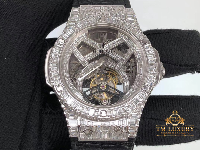 HUBLOT TOURBILLON CHẾ TÁC FULL KIM CƯƠNG THIÊN NHIÊN