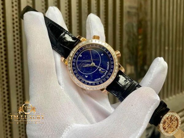 Đồng Hồ Patek Philippe Grand Complications 6104R-001 vàng khối 18k kim cương Baguette 