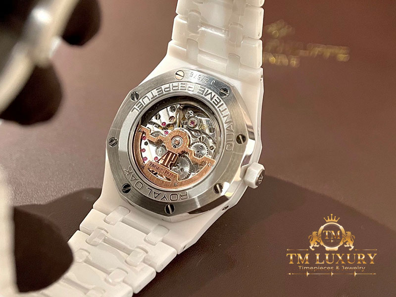 Đồng Hồ Audemars Piguet Royal Oak Perpetual Calendar White Ceramic 26579