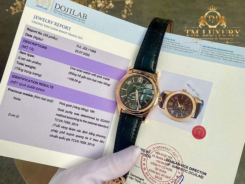 Đồng Hồ Patek Philippe 5205r vàng khối 18k chế tác 