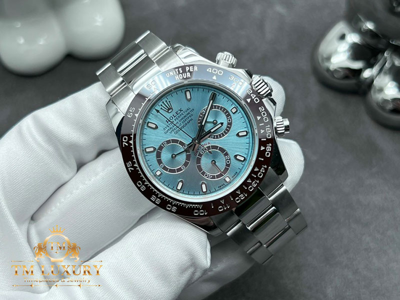 Đồng Hồ Rolex Cosmograph Daytona 116506 Blue White Gold 18k 