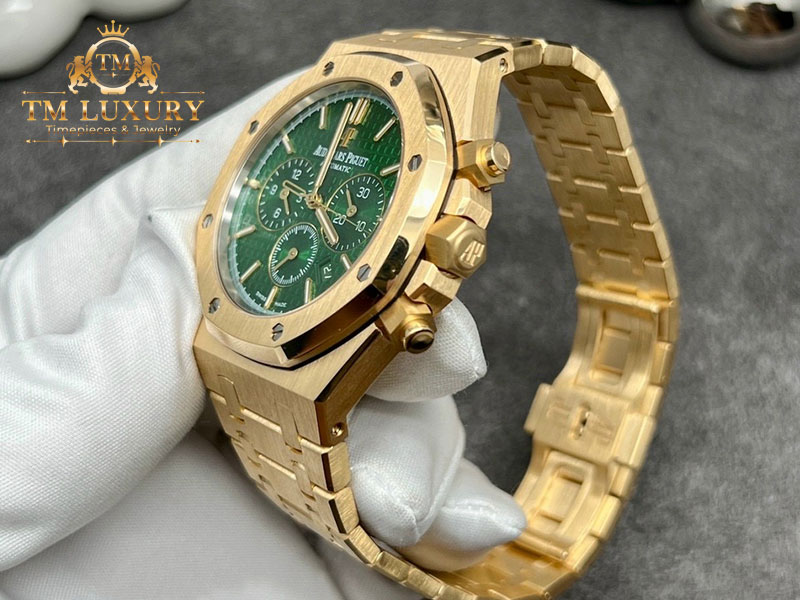 dong-ho-audemars-piguet-royal-oak-chronograph-green-vang-khoi-03