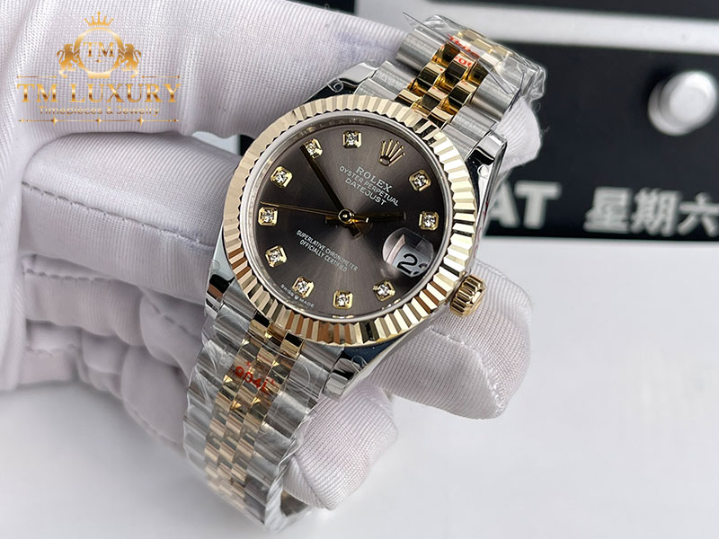 Đồng Hồ Rolex Date Just 278273 Mặt Số Xám 31 mm 