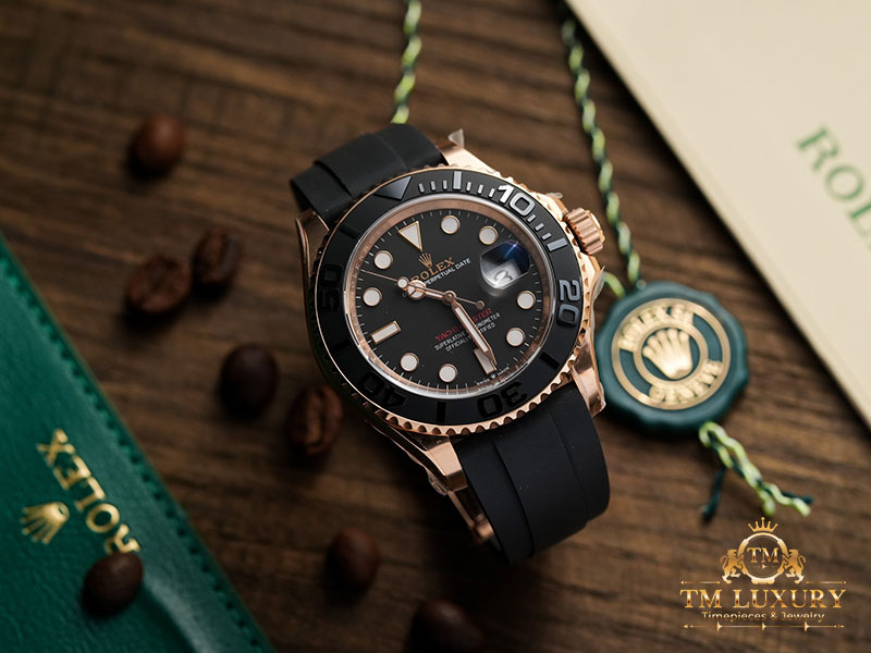 Đồng Hồ Rolex Yacht - Master 40 mm Rose Gold Black 126655 