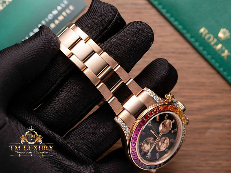 Rolex Daytona Rainbow Everose 116595RBOW Vàng Khối 18k 